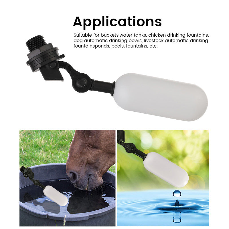 Float Ball Valve Shut off 1/2" 3/4" Automatic Fill Feed tank Water Tank Floating Ball Valve
