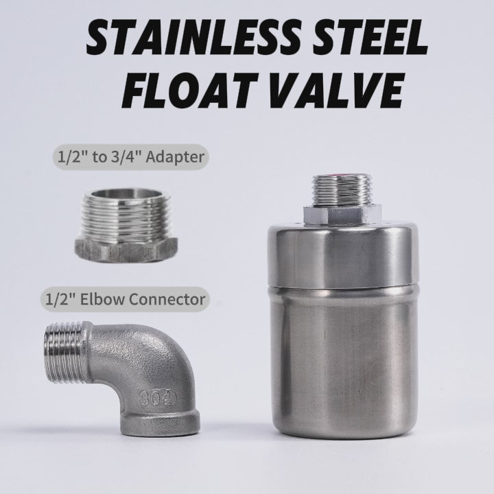 SUS304 stainless steel automatic water level controller, float ball valve suitable for water tanks, ponds, water towers, swimming pools, etc